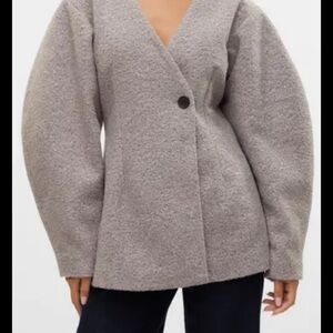 Vero Moda Gray Textured blazer Jacket